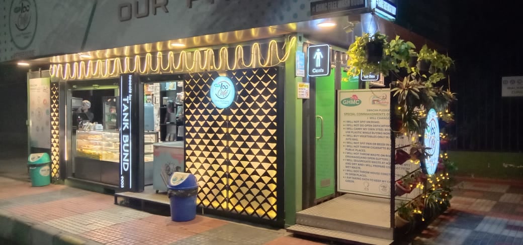 LooCafe public toilets and café at Tank Bund in Hyderabad
